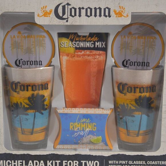 2/$20 Corona Michelada Limited Edition Kit for Two New in Box BUNDLE ONLY - Picture 2 of 5